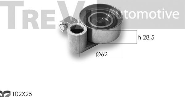 TREVI AUTOMOTIVE Hammashihnasarja KD1407